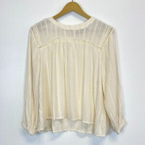 Blue Rain Bohemian Peasant Top